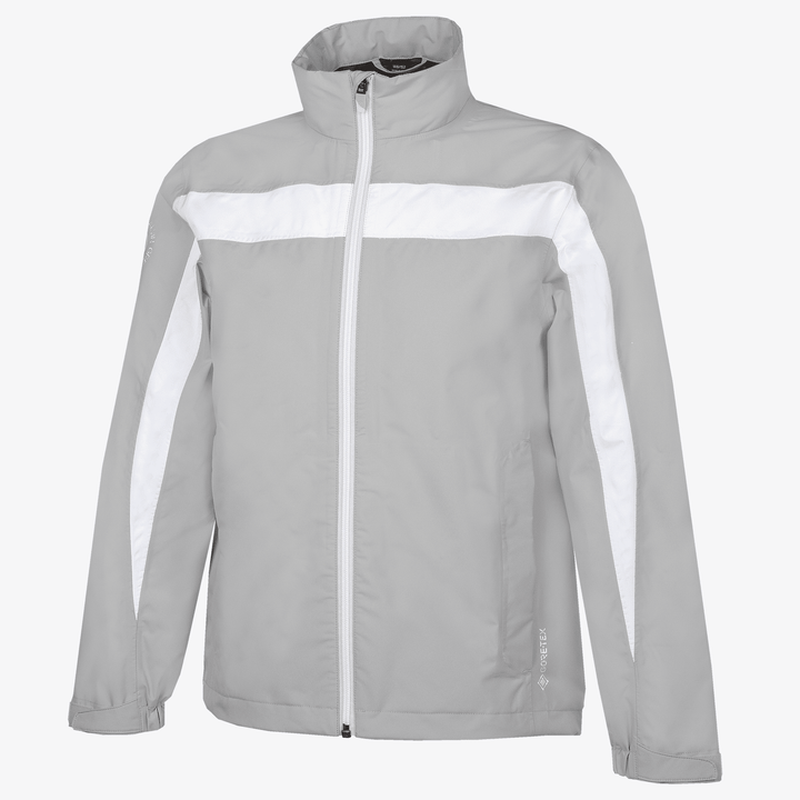 Robert is a Waterproof jacket for Juniors in the color Sharkskin/White(0)