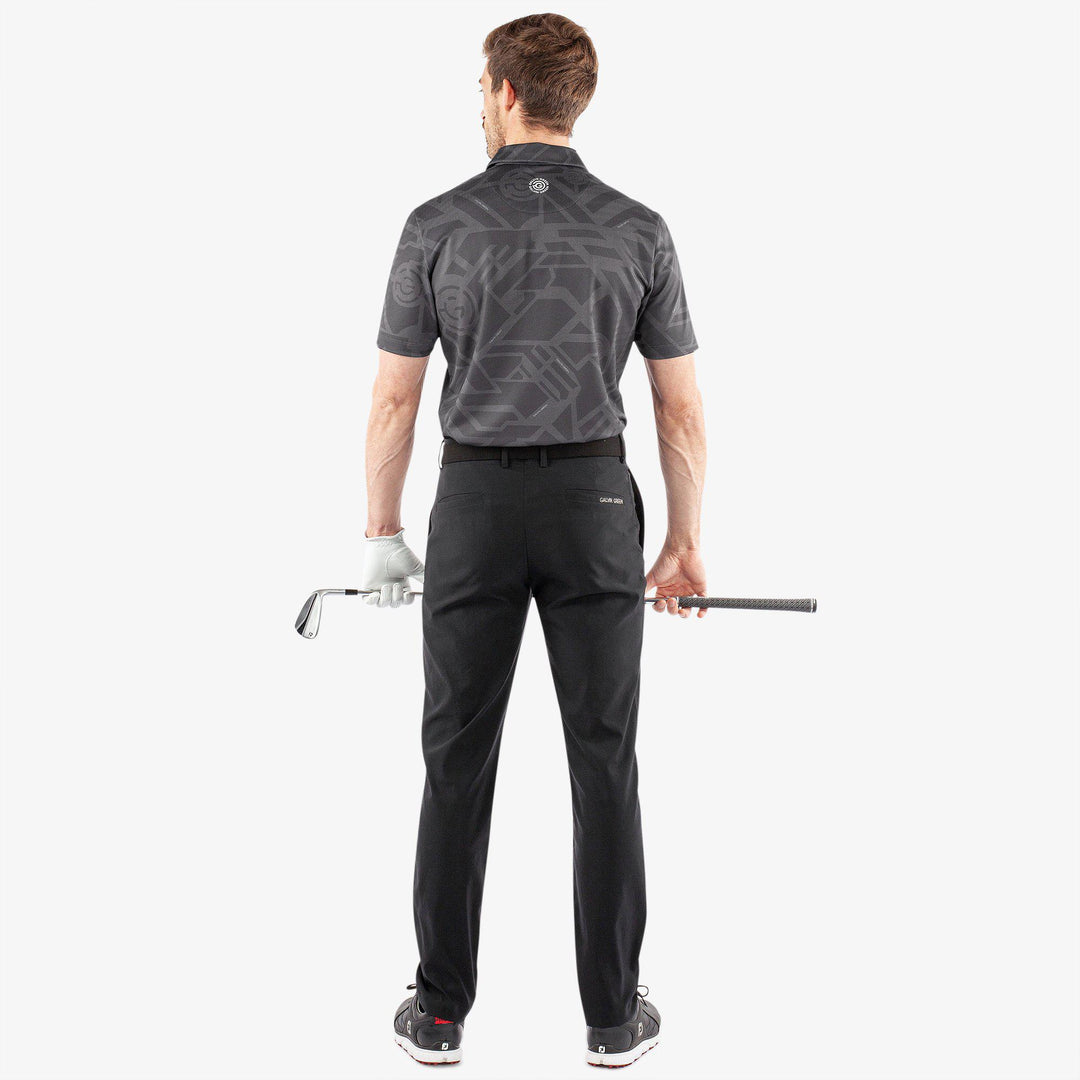 Maze is a Breathable short sleeve golf shirt for Men in the color Black(6)
