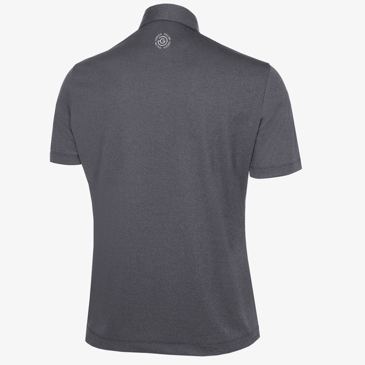 Marv is a Breathable short sleeve golf shirt for Men in the color Black Melange(8)