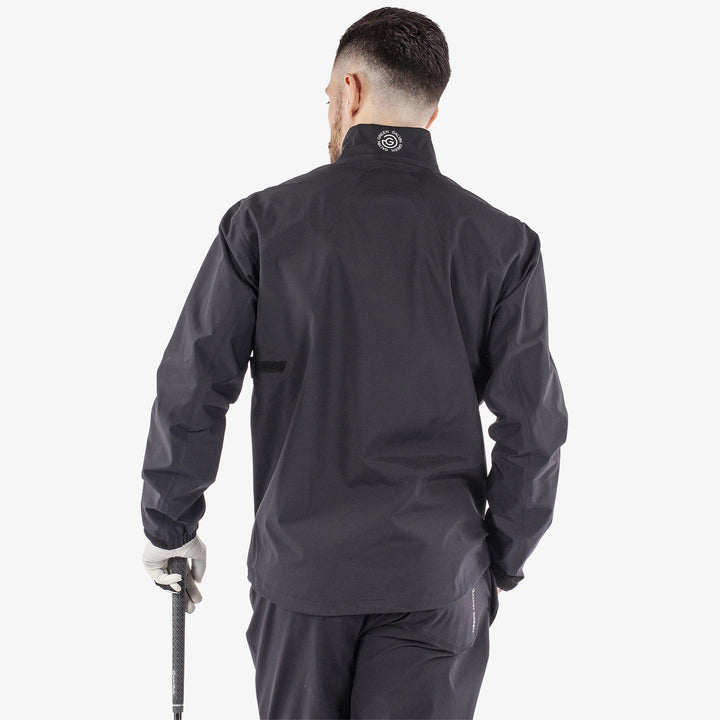 Armstrong solids is a Waterproof jacket for Men in the color Black/Sharkskin(4)