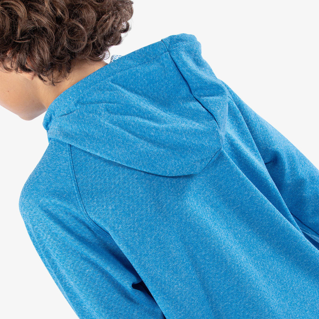 Ryker is a Insulating golf sweatshirt for Juniors in the color Blue Melange (8)