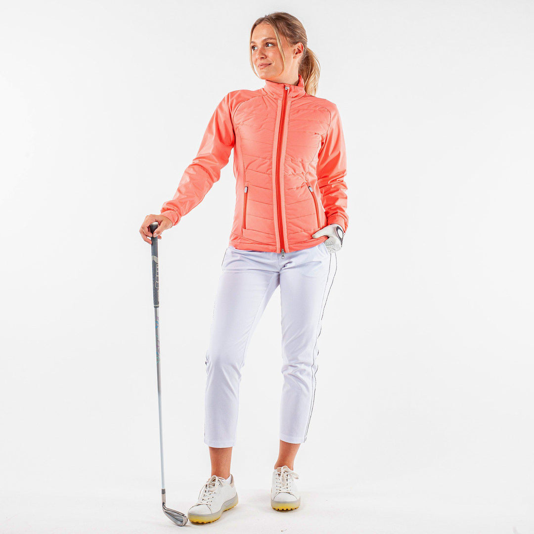 Lorelle is a Windproof and water repellent jacket for Women in the color Sugar Coral(3)
