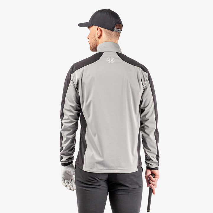 Lawrence is a Windproof and water repellent golf jacket for Men in the color Sharkskin/Black(6)