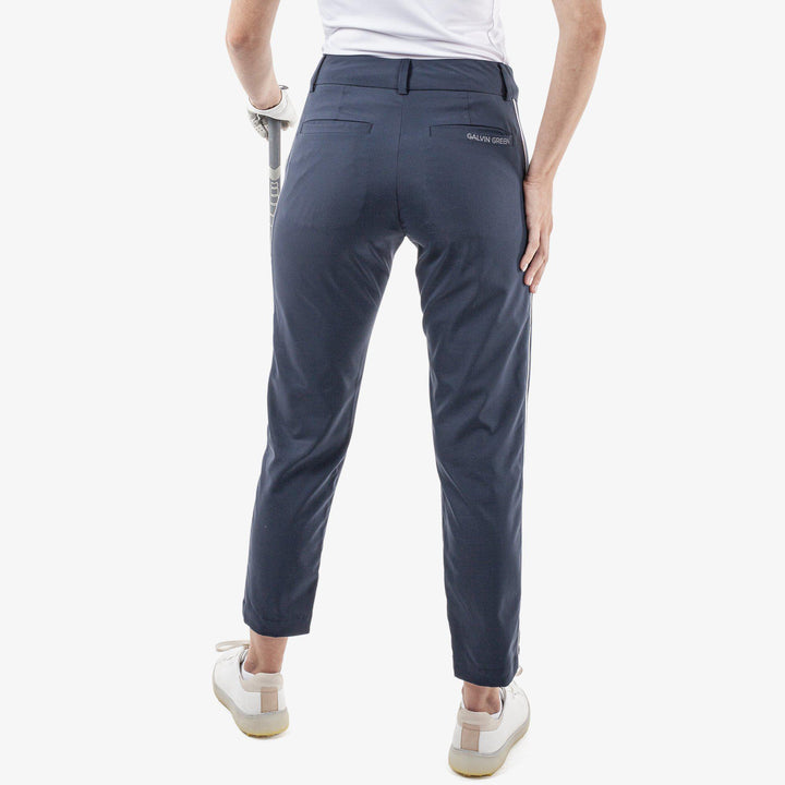 Nicole is a Breathable golf pants for Women in the color Navy/White(5)