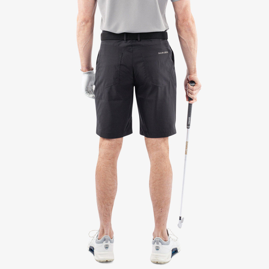 Percy is a Breathable golf shorts for Men in the color Black(4)