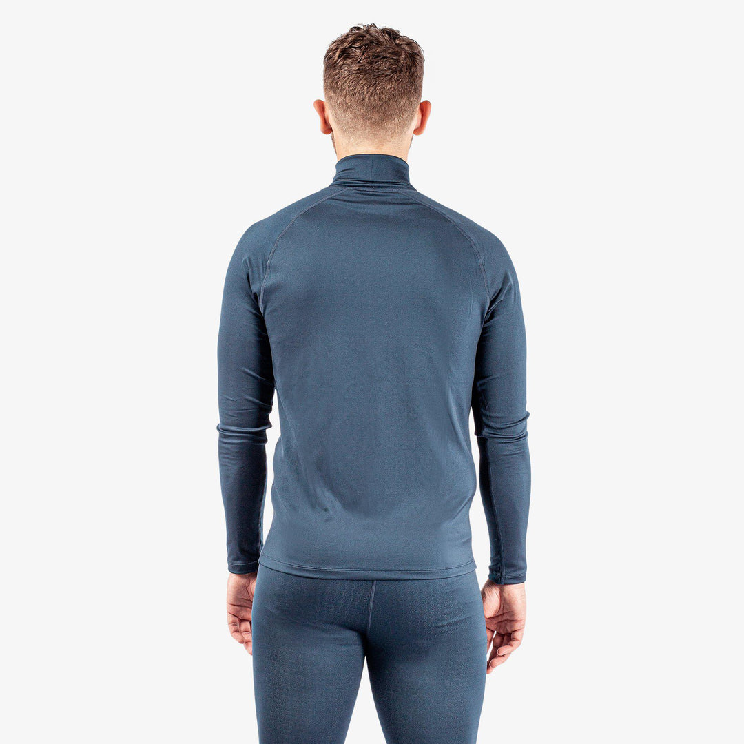 Edwin is a Thermal base layer top for  in the color Navy/Blue Bell(8)