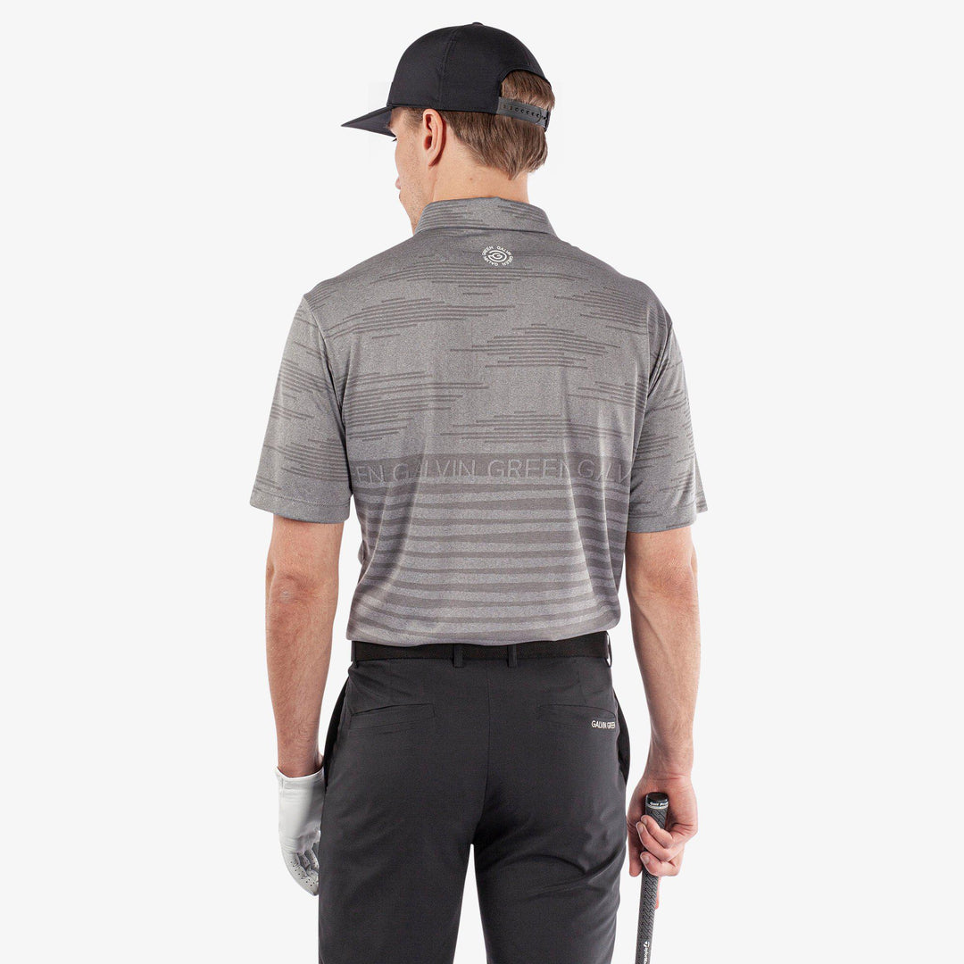 Maximus is a Breathable short sleeve golf shirt for Men in the color Sharkskin(4)