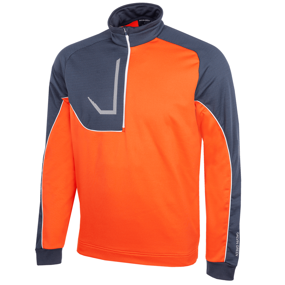Daxton is a Insulating golf mid layer for Men in the color Orange(0)