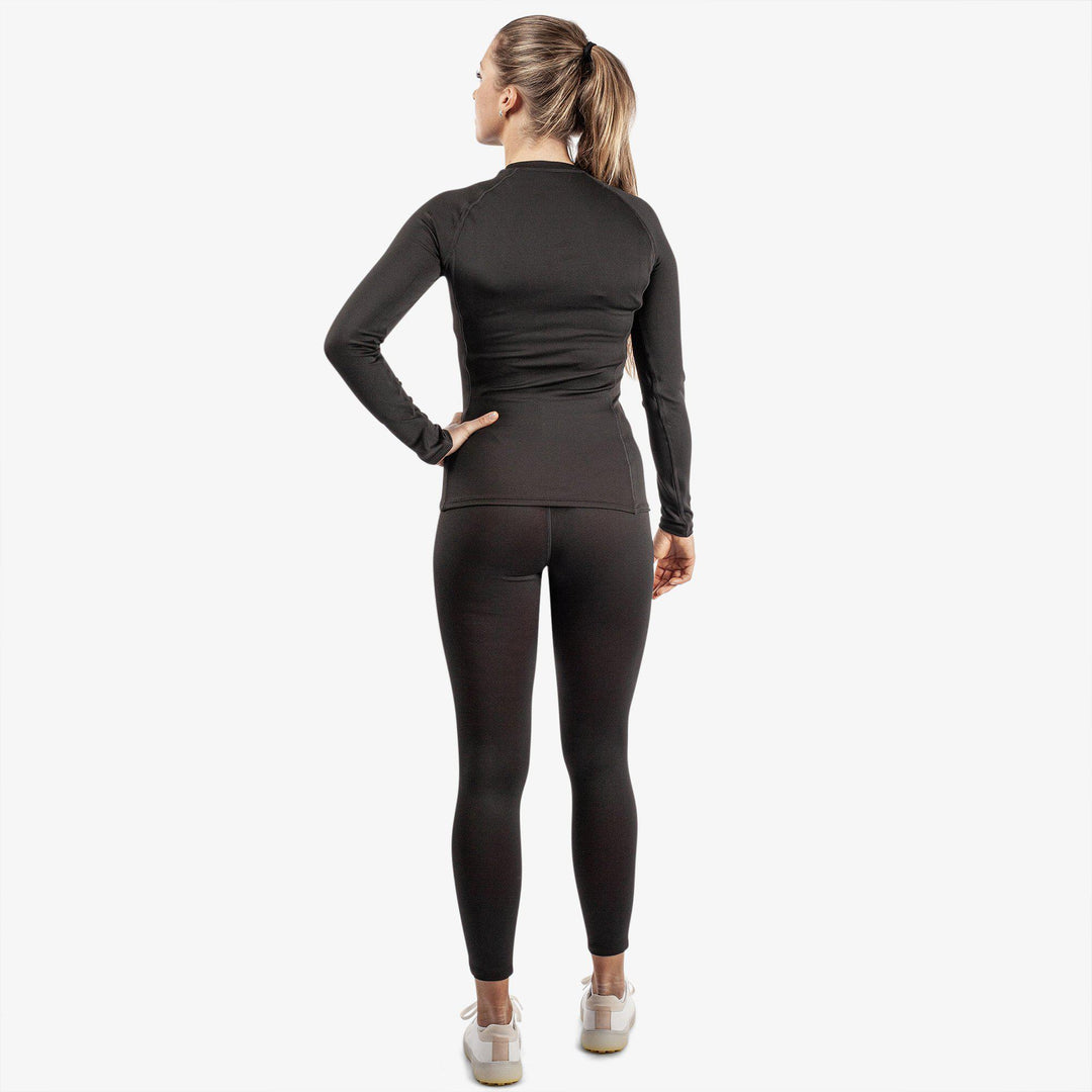 Elaine is a Thermal base layer top for  in the color Black/Red(9)
