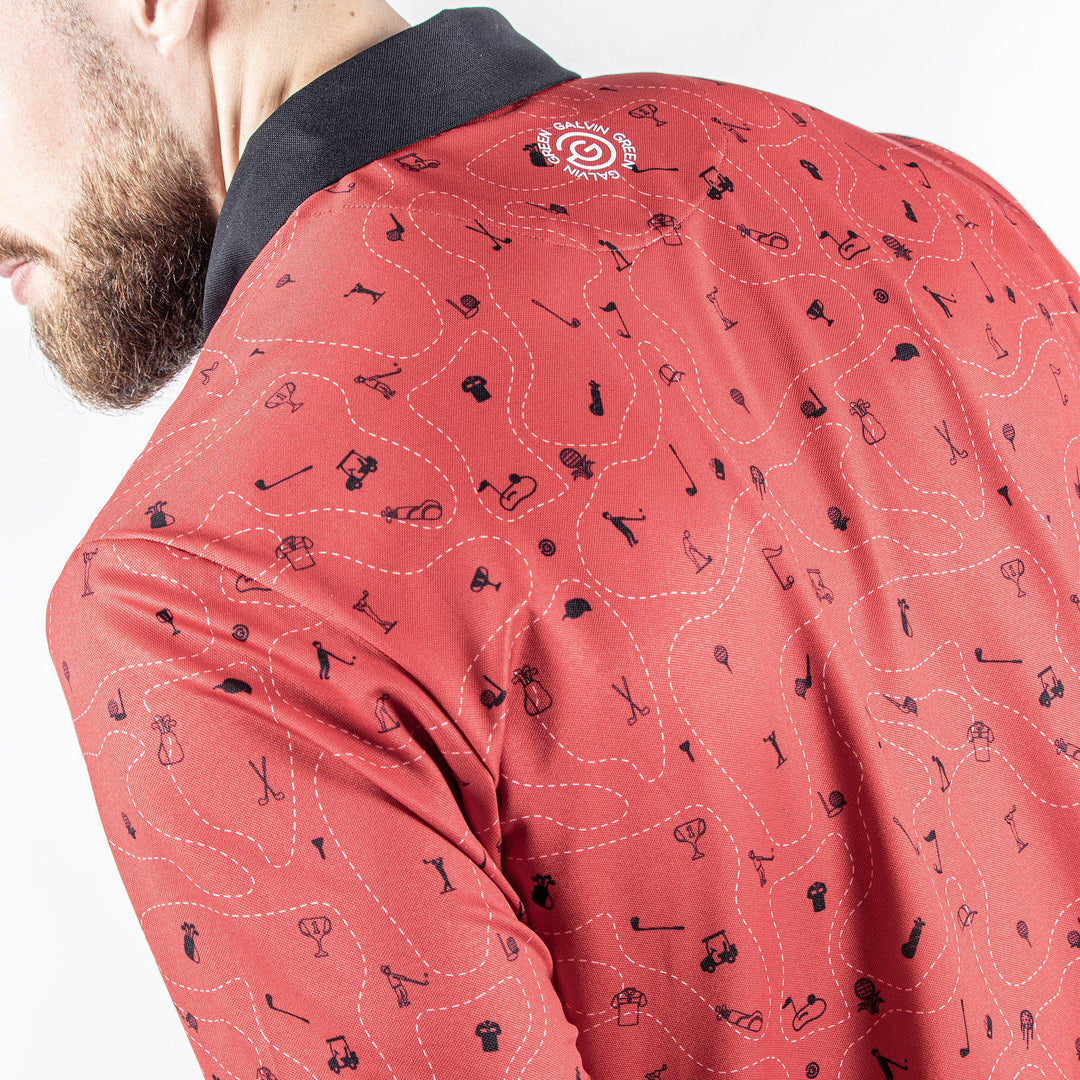 Miro is a Breathable short sleeve shirt for Men in the color Red(6)