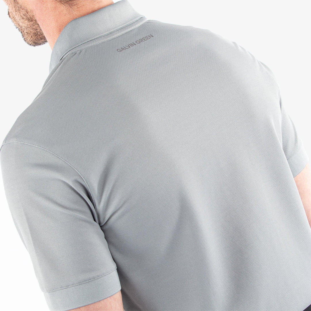 Maximilian is a Breathable short sleeve shirt for  in the color Sharkskin(5)