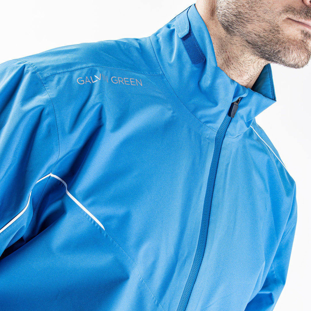 Aden is a Waterproof jacket for Men in the color Blue Bell(4)