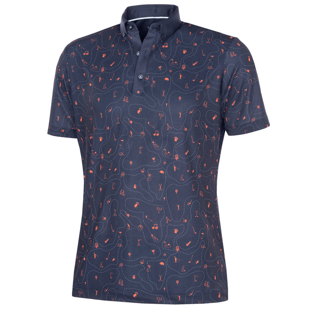 Miro is a Breathable short sleeve shirt for Men in the color Orange(0)