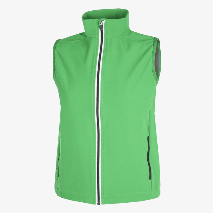 Rio is a Windproof and water repellent golf vest for Juniors in the color Golf Green(0)