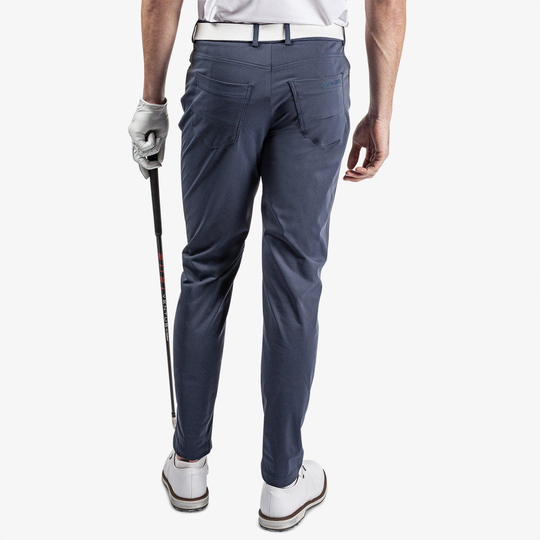 Norris is a Breathable golf pants for Men in the color Navy melange(4)