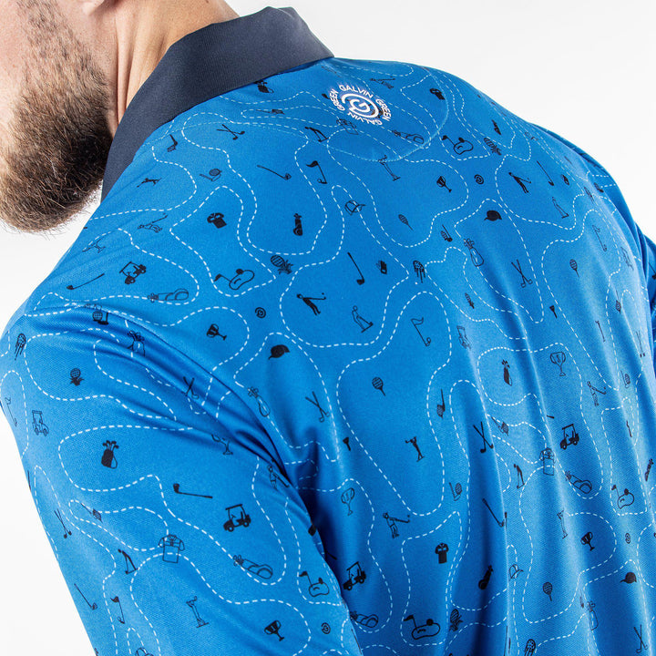 Miro is a Breathable short sleeve shirt for Men in the color Blue Bell(6)
