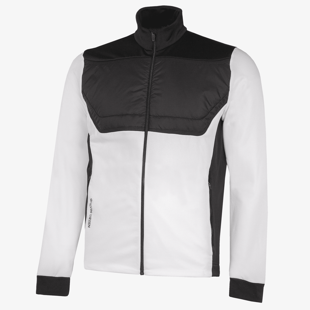 Dylan is a Insulating golf mid layer for Men in the color White/Black(0)