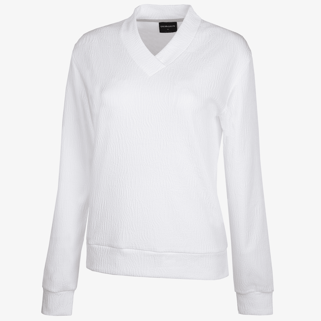 Donya is a Insulating golf mid layer for Women in the color White(0)