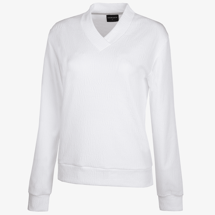 Donya is a Insulating golf mid layer for Women in the color White(0)