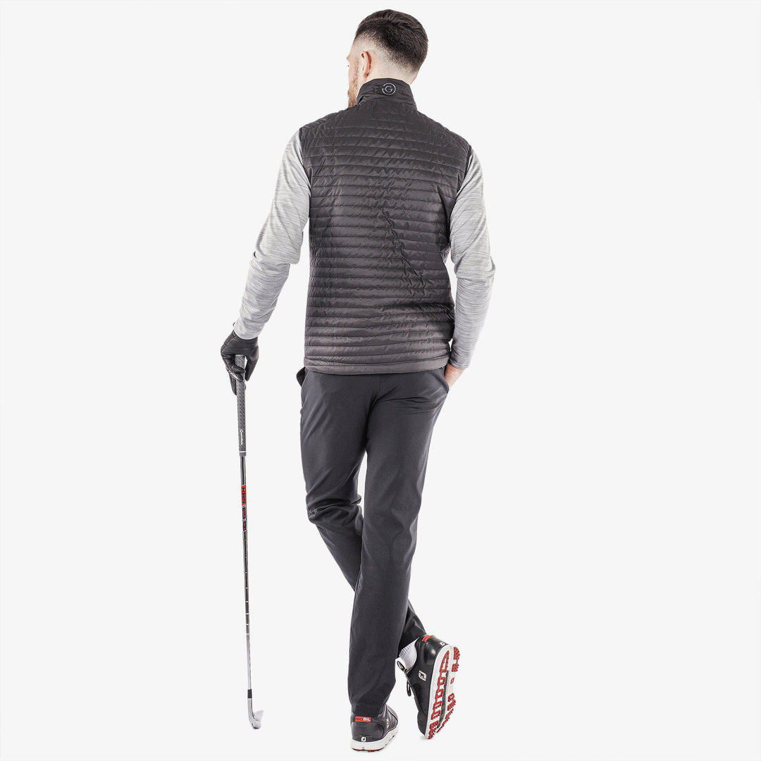 Leroy is a Windproof and water repellent golf vest for Men in the color Black(9)