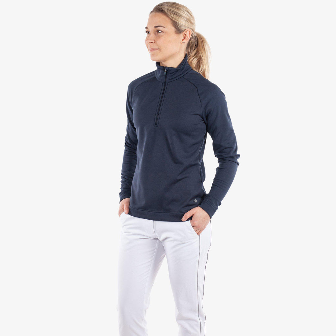 Dolly is a Insulating mid layer for  in the color Navy(2)