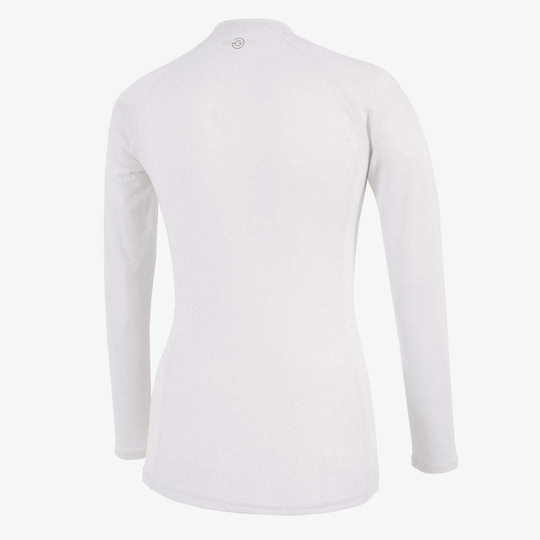 Elaine is a Thermal base layer top for  in the color White(7)