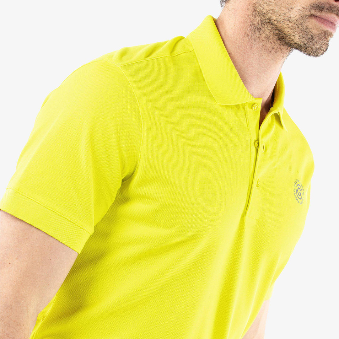 Maximilian is a Breathable short sleeve shirt for  in the color Sunny Lime(3)