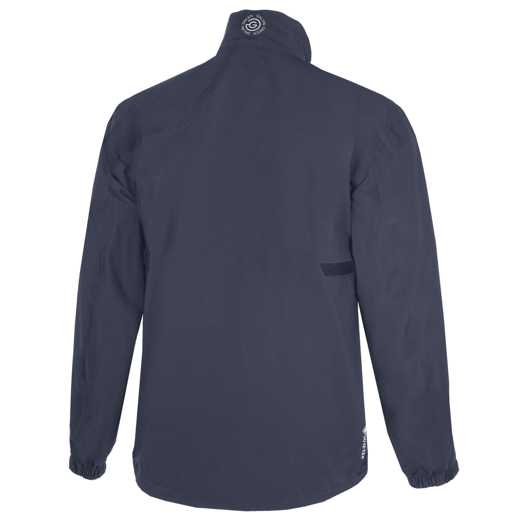Armstrong is a Waterproof jacket for  in the color Navy/White/Orange (10)