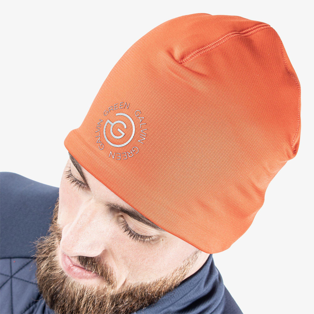 Denver is a Insulating golf hat in the color Orange(2)