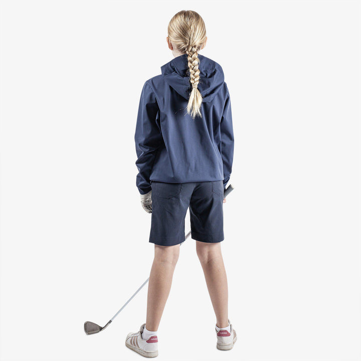 Rafael is a Windproof and water repellent golf jacket for Juniors in the color Navy(4)