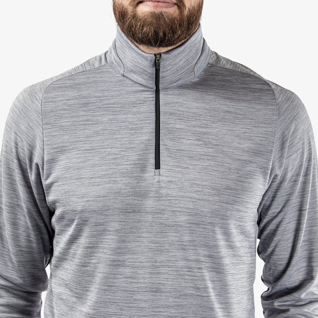 Dixon is a Insulating golf mid layer for Men in the color Light Grey(2)