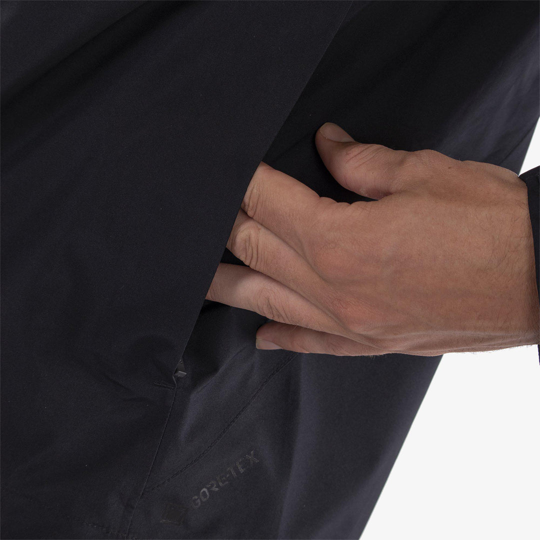 Arvin is a Waterproof jacket for  in the color Black/Sharkskin(4)