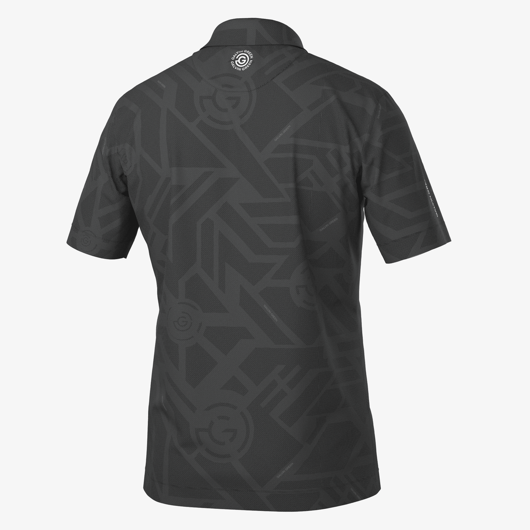 Maze is a Breathable short sleeve golf shirt for Men in the color Black(7)