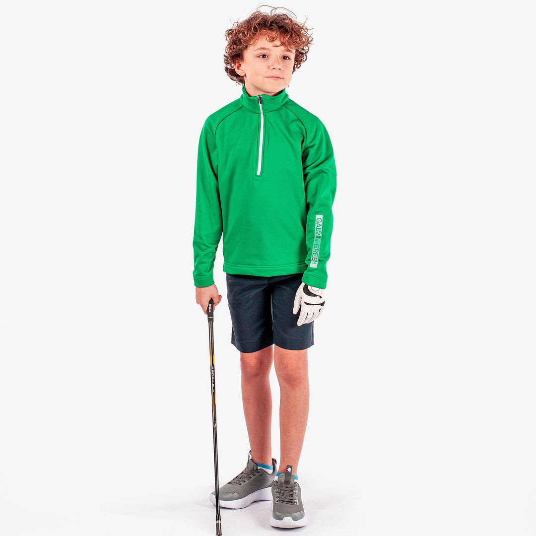 Raz is a Insulating mid layer for  in the color Golf Green(2)