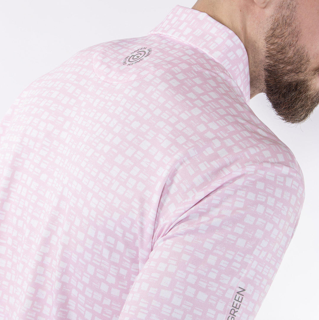 Mack is a Breathable short sleeve shirt for Men in the color Amazing Pink(6)