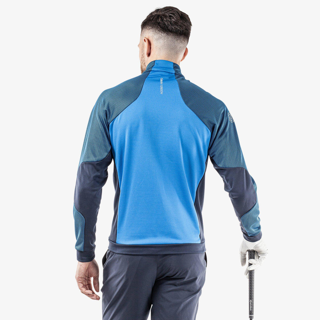 Donald is a Insulating golf mid layer for Men in the color Blue/Navy/White(6)