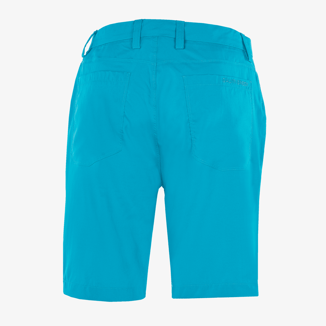 Percy is a Breathable golf shorts for Men in the color Aqua(8)