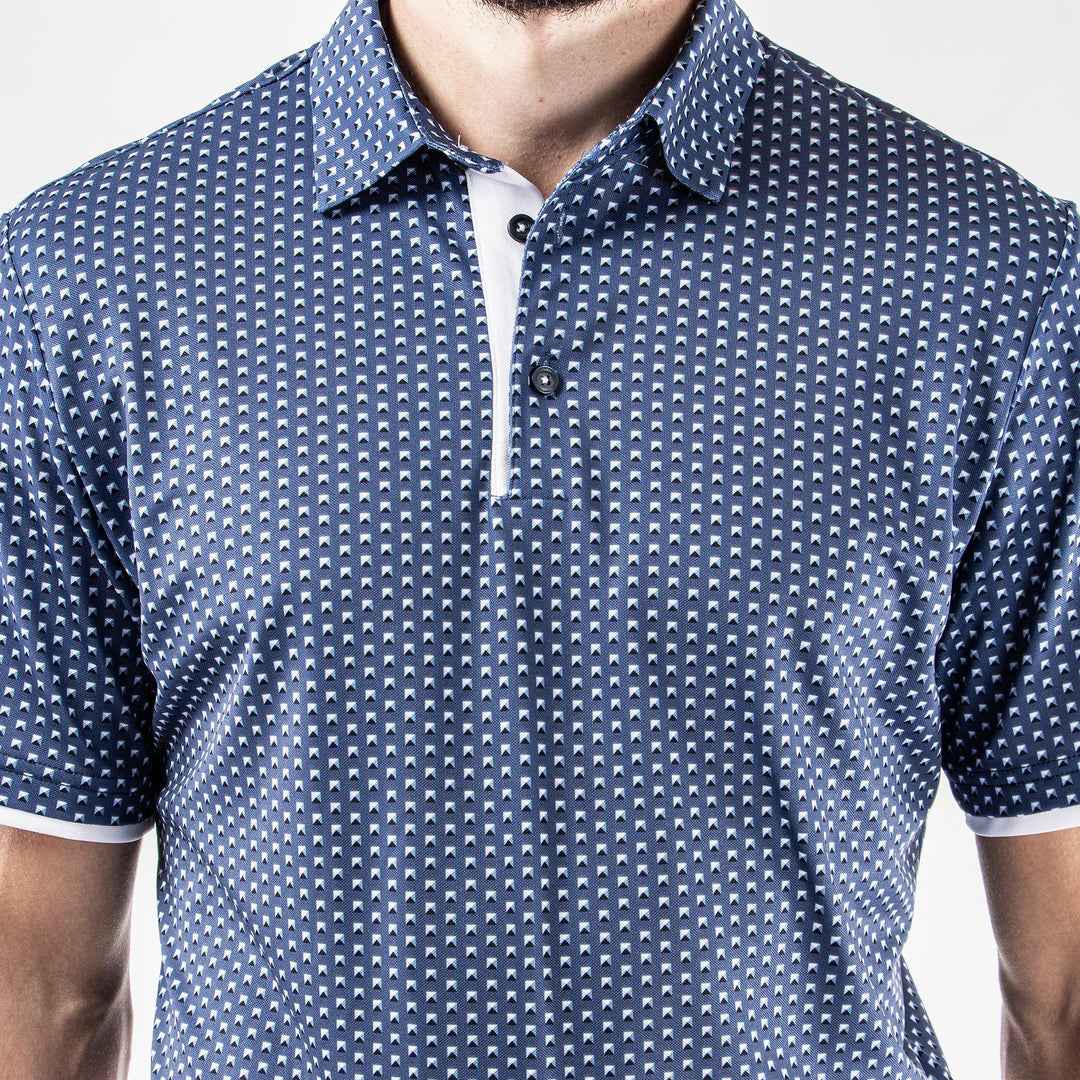 Mark is a Breathable short sleeve shirt for Men in the color Blue base(5)