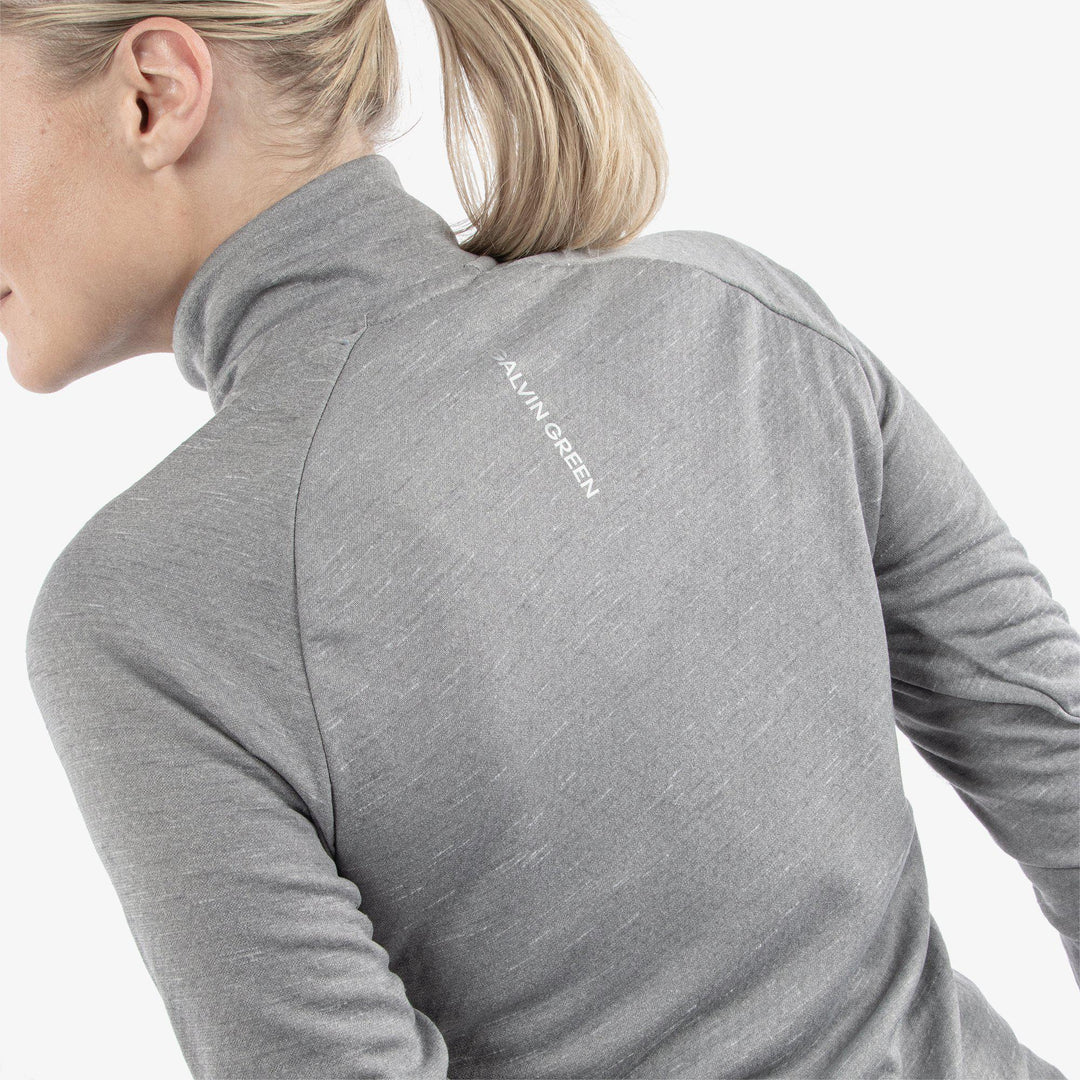 Diora is a Insulating golf mid layer for Women in the color Grey melange(5)
