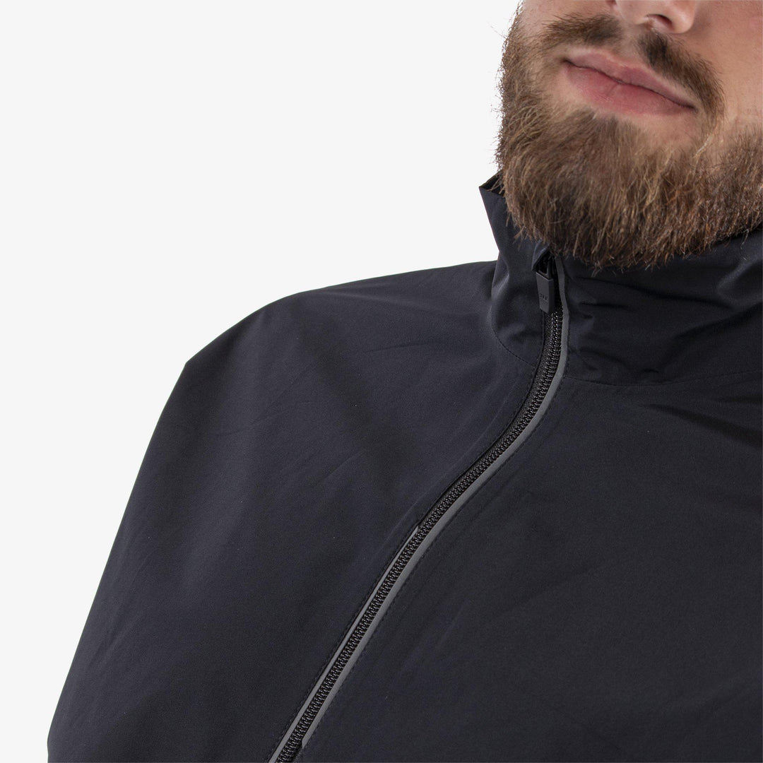 Arvin is a Waterproof jacket for Men in the color Black/Sharkskin(3)