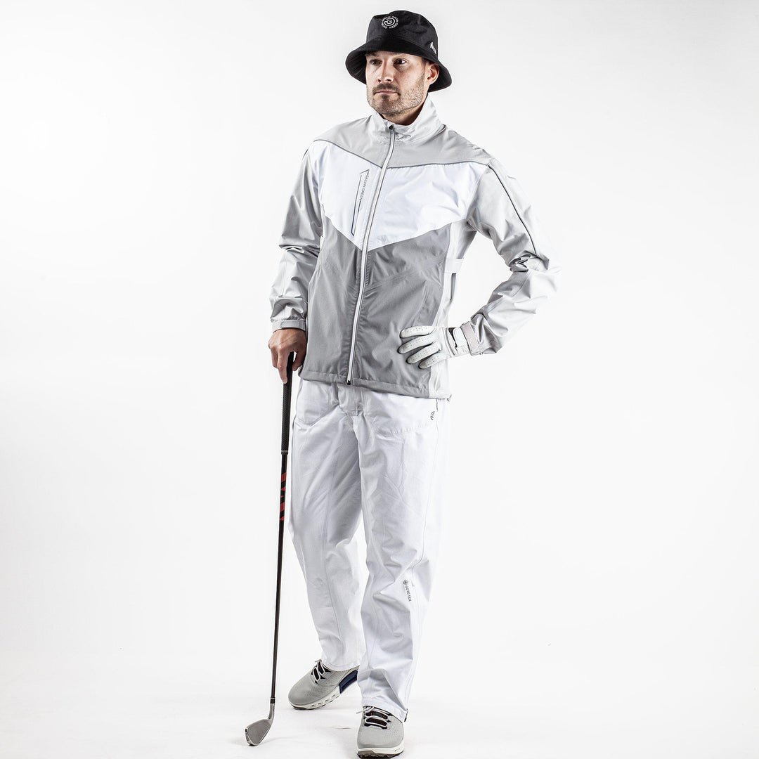 Armstrong is a Waterproof jacket for  in the color Cool Grey/Sharkskin/White(2)