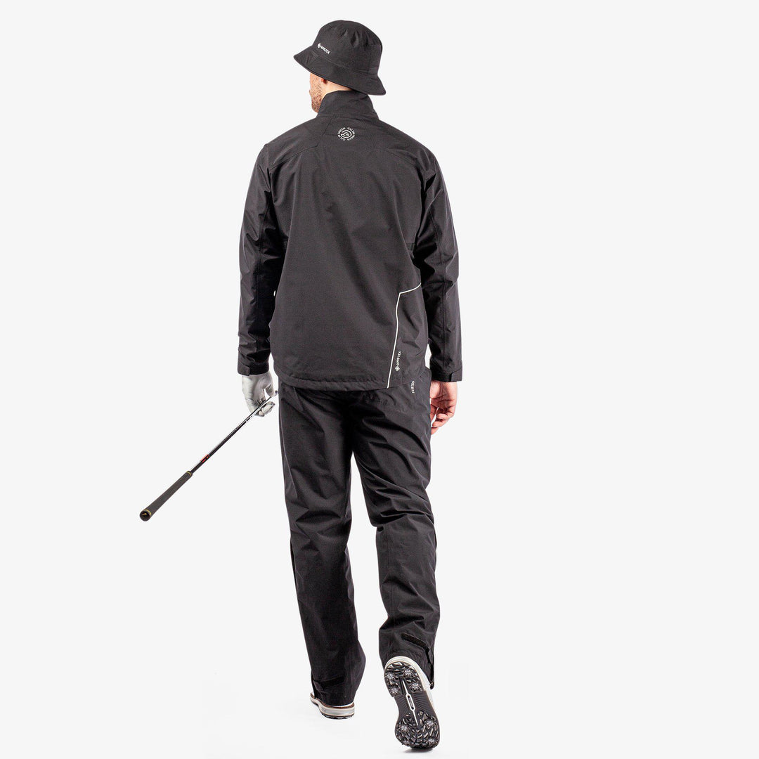 Axley is a Waterproof jacket for Men in the color Black/Forged Iron(9)