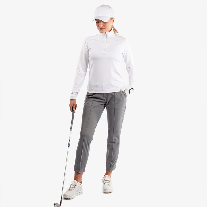 Dolly is a Insulating golf mid layer for Women in the color White(2)