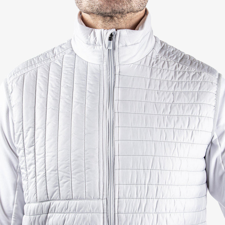 Leroy is a Windproof and water repellent vest for  in the color Cool Grey(3)