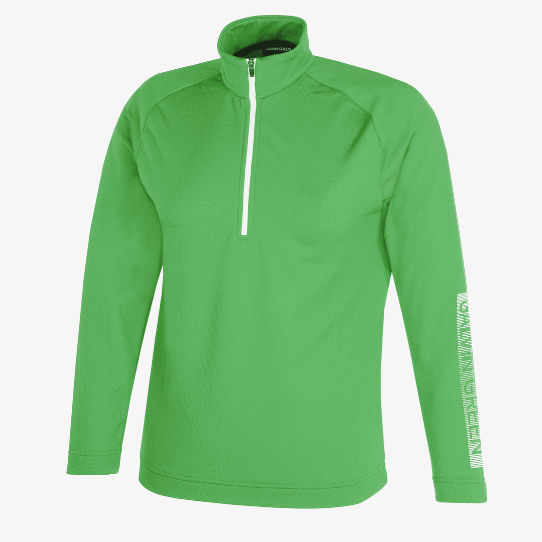 Raz is a Insulating golf mid layer for Juniors in the color Golf Green(0)