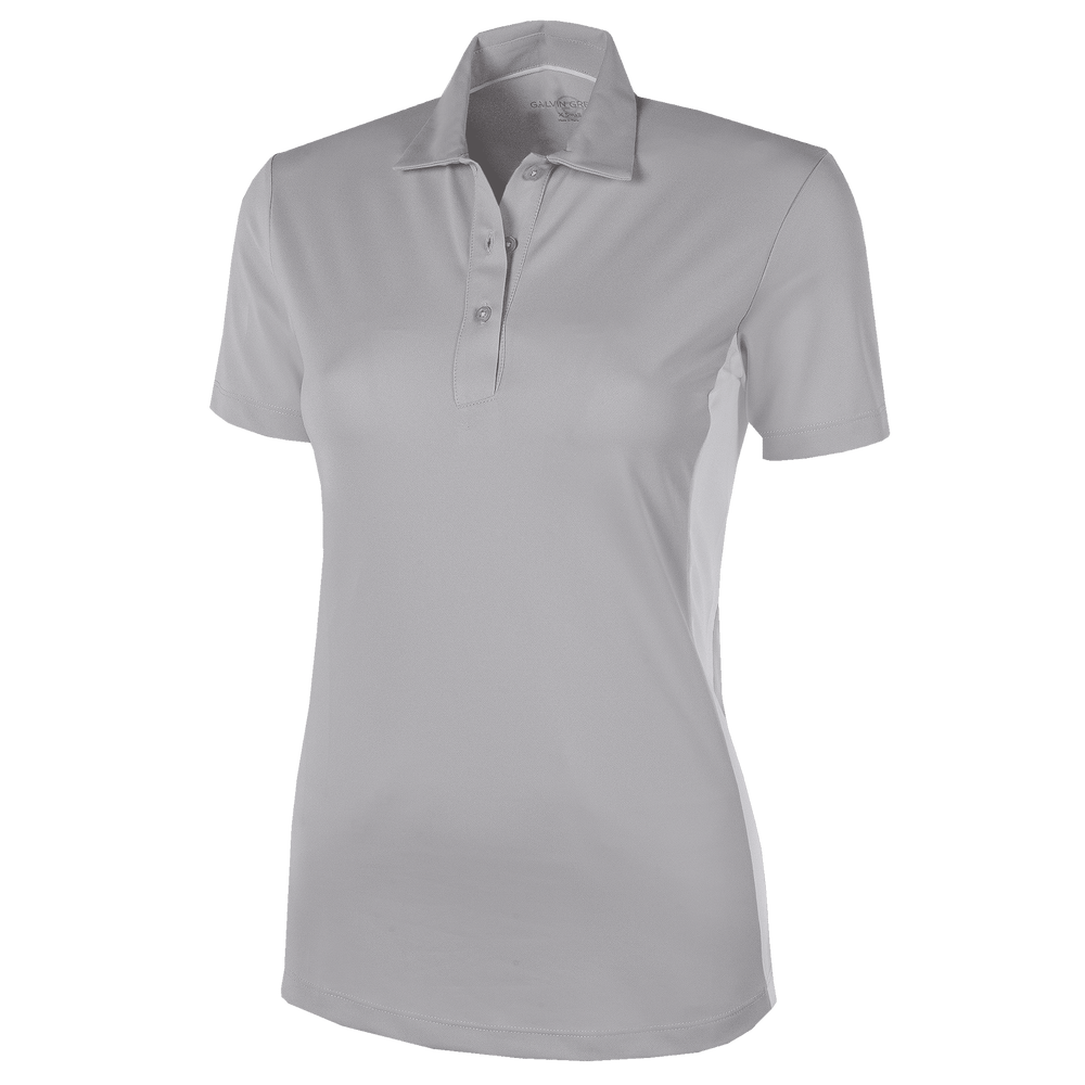 Maia is a Breathable short sleeve golf shirt for Women in the color Cool Grey(0)