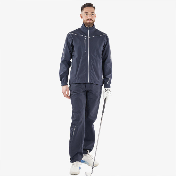 Armstrong solids is a Waterproof jacket for  in the color Navy/White(2)