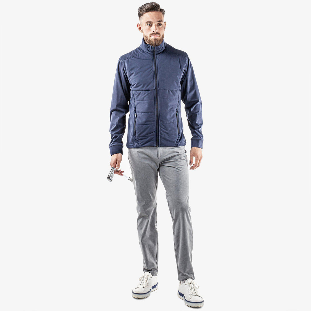 Leonard is a Windproof and water repellent golf jacket for Men in the color Navy(2)