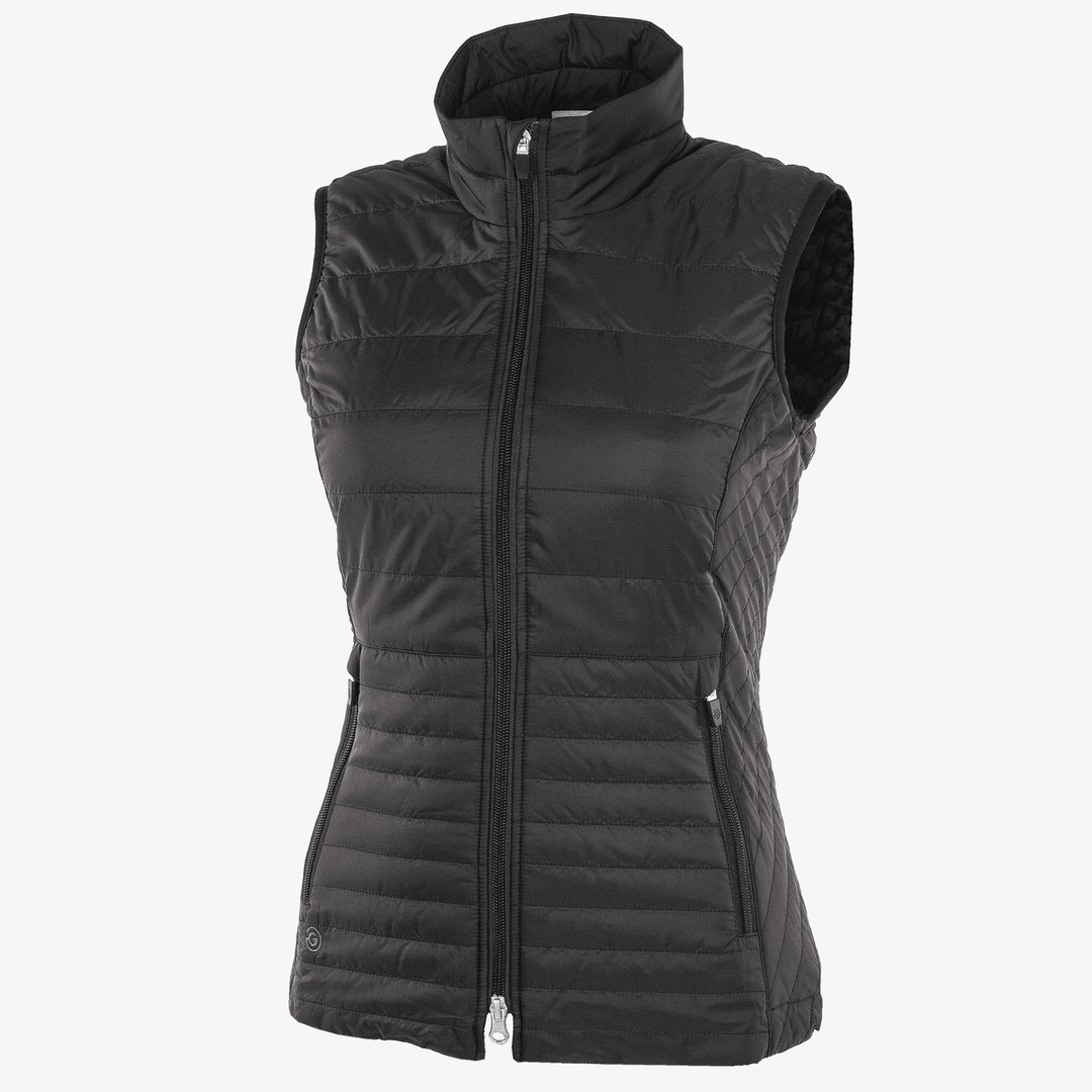 Lene is a Windproof and water repellent vest for  in the color Black(0)