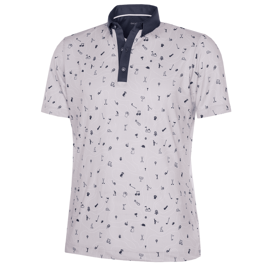 Miro is a Breathable short sleeve shirt for Men in the color Cool Grey(0)
